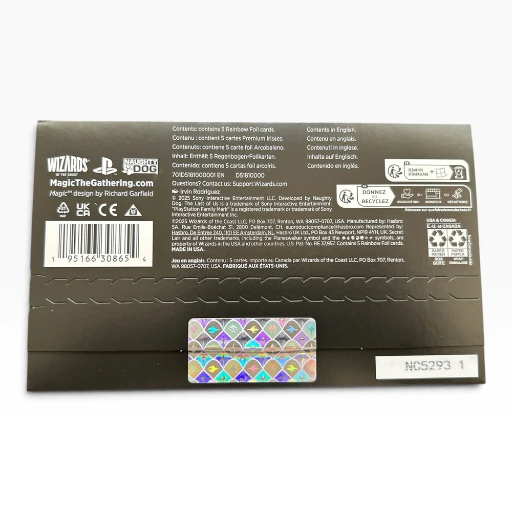 Magic The Gathering Secret Lair x The Last of Us Part I Rainbow Foil Edition NEW